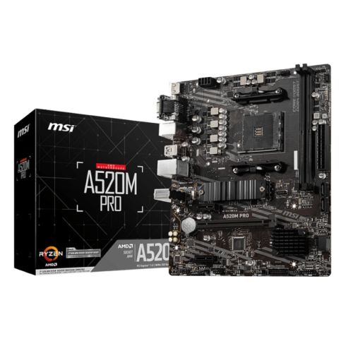 MSI A520M-PRO AMD AM4 MATX Gaming Motherboard