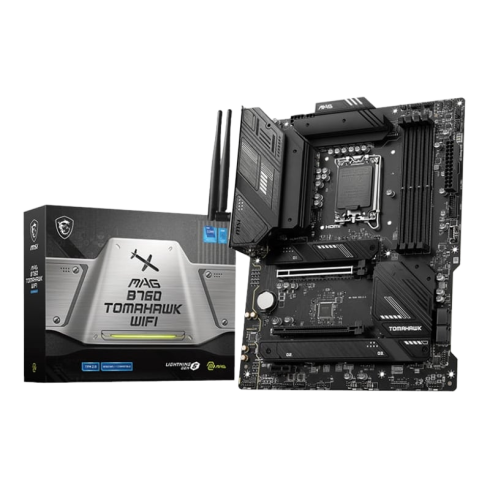 MSI MAG B760 TOMAHAWK WIFI DDR5 Intel LGA1700 ATX Gaming Motherboard
